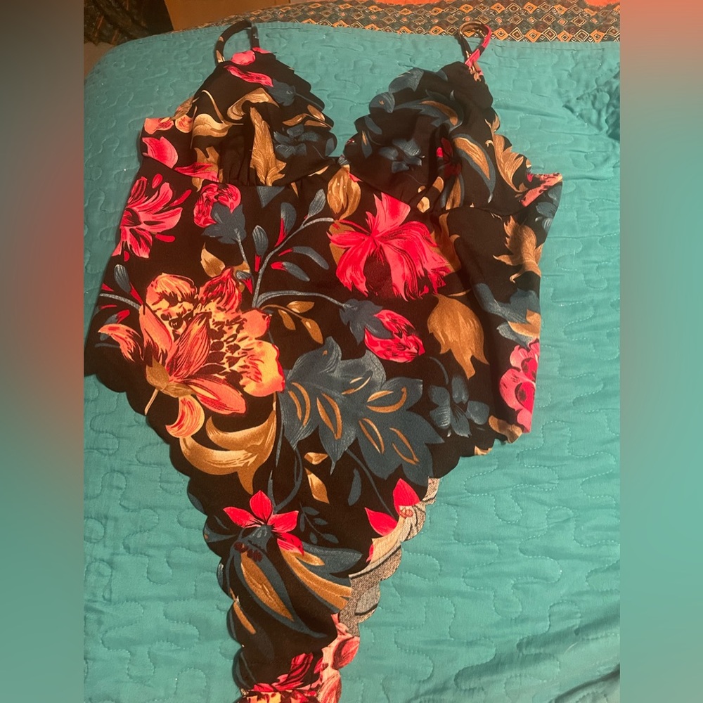 Floral body suit